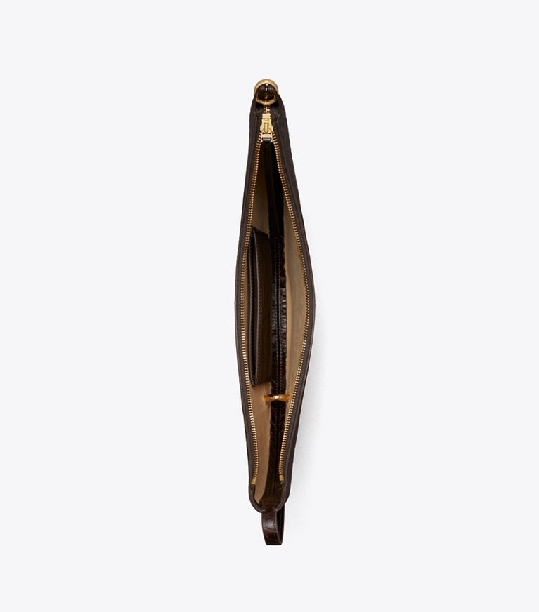 Tory Burch designer borse a spalla Borsa a tracolla Pierced effetto coccodrillo in rilievo in Coco superiore