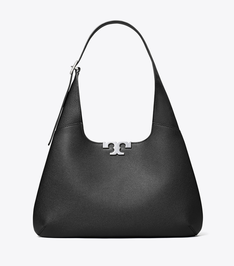 Tory Burch designer borse a tracolla Borsa hobo Eleanor in BLACK front