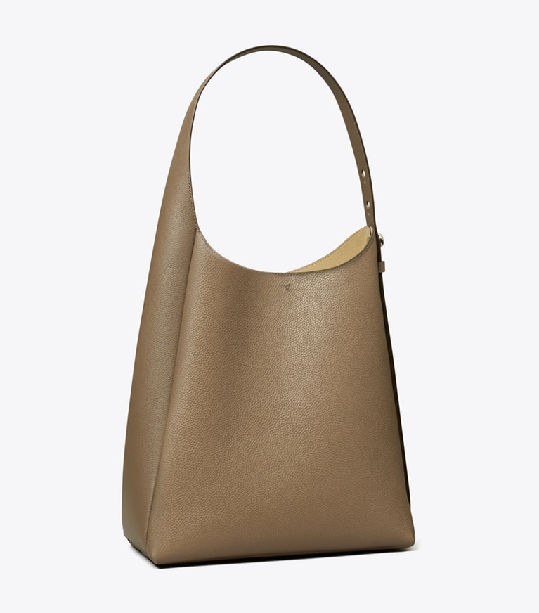 Tory Burch designer borse hobo Borsa hobo Romy in Wild Mushroom angle