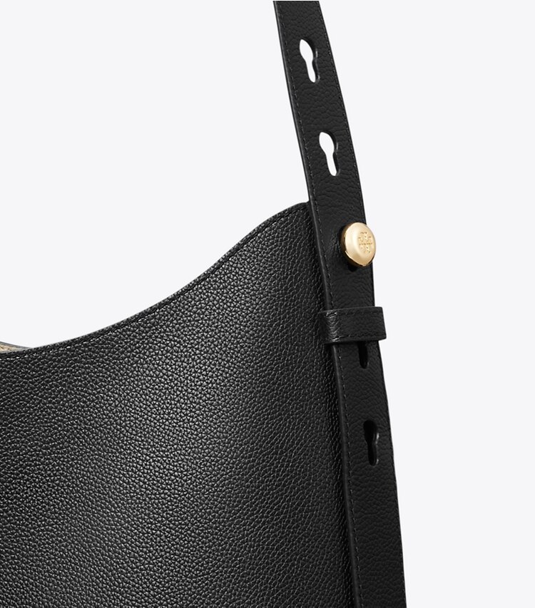 Tory Burch designer borse hobo Borsa hobo Romy in Black dettaglio