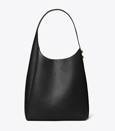 Tory Burch designer borse hobo Borsa hobo Romy in Black front