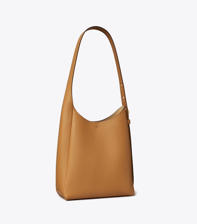Tory Burch designer borse hobo Borsa hobo Romy piccola in Tiramisu angle