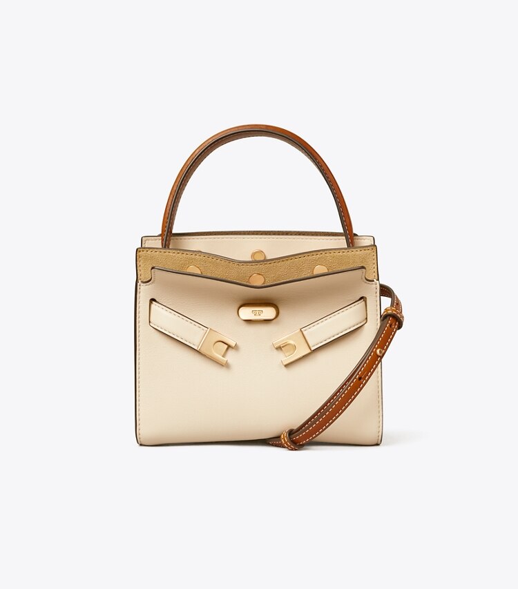 Tory Burch designer borse a spalla Borsa Petite Double Lee Radziwill in New Cream front