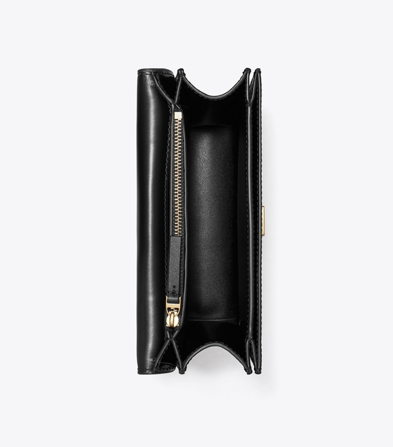 Tory Burch designer borse a tracolla Borsa piccola Eleanor in Black angle