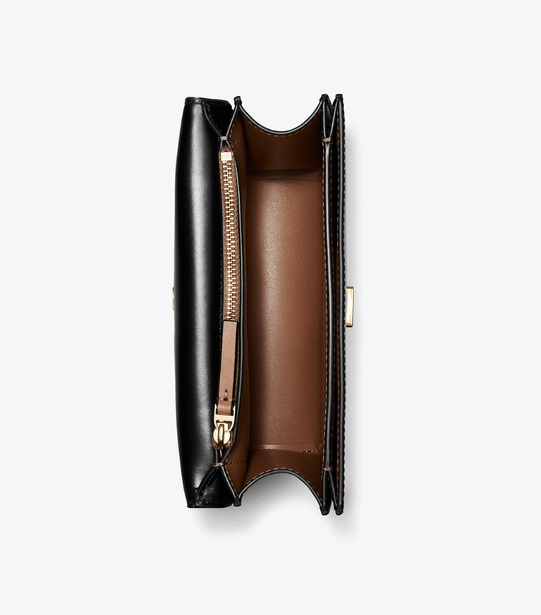 Tory Burch designer borse a tracolla Borsa piccola Eleanor in Black angle