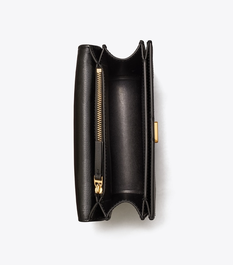 Tory Burch designer borse a tracolla Borsa piccola Eleanor in Black angle