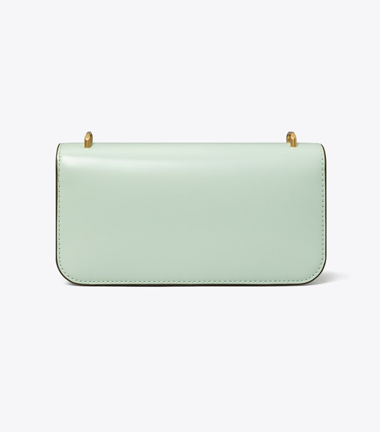 Tory Burch designer borse a tracolla Borsa piccola Eleanor rettangolare in Mint angle