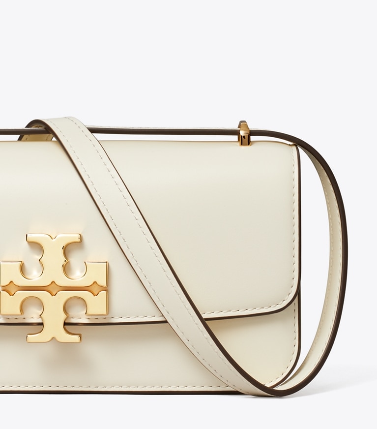 Tory Burch designer borse a tracolla Borsa piccola Eleanor rettangolare in Warm White dettaglio