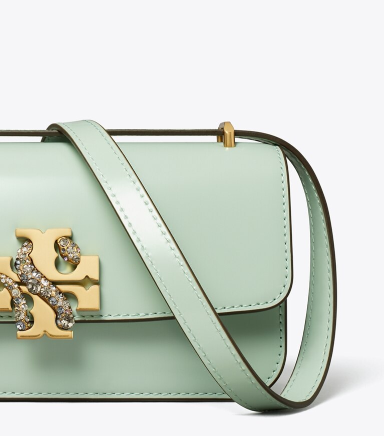 Tory Burch designer borse a tracolla Borsa piccola Eleanor rettangolare in Mint angle