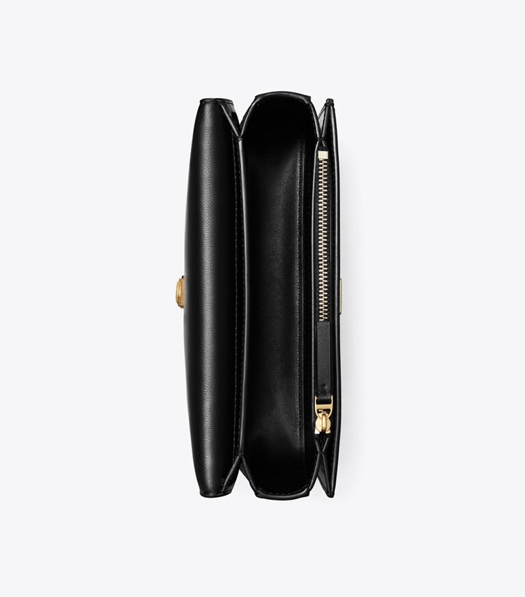 Tory Burch designer borse a tracolla Borsa piccola Eleanor rettangolare in Black angle