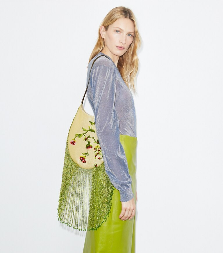 Tory Burch designer borse a tracolla Borsa piccola Pierced decorata in Multi angle