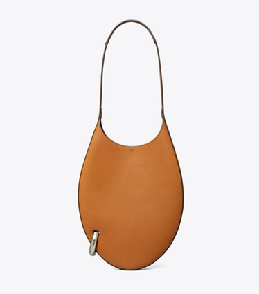 Tory Burch designer borse a tracolla Borsa piccola Pierced in Aged Tan front