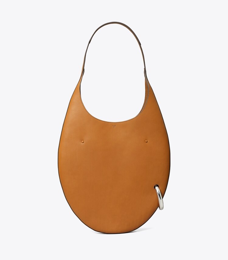 Tory Burch designer borse a tracolla Borsa Pierced in Aged Tan indietro
