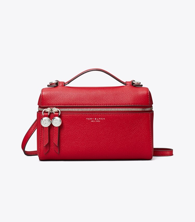 Tory Burch designer mini bags Borsa Romy Slim con manico superiore in Tory Red front