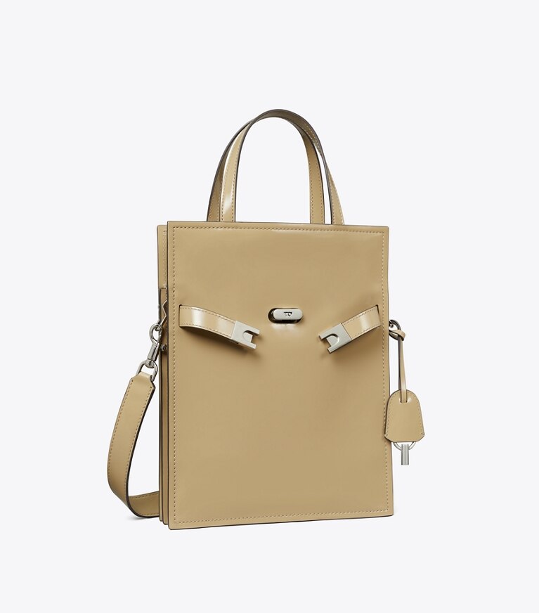 Tory Burch designer borse a tracolla Borsa shopper piccola Lee Radziwill in Desert Palm angle