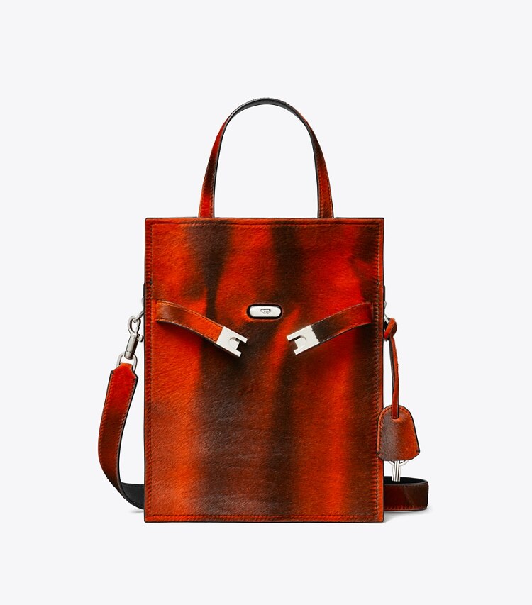 Tory Burch designer borse a tracolla Borsa shopper piccola Lee Radziwill in cavallino in Bird Of Paradise Multi front