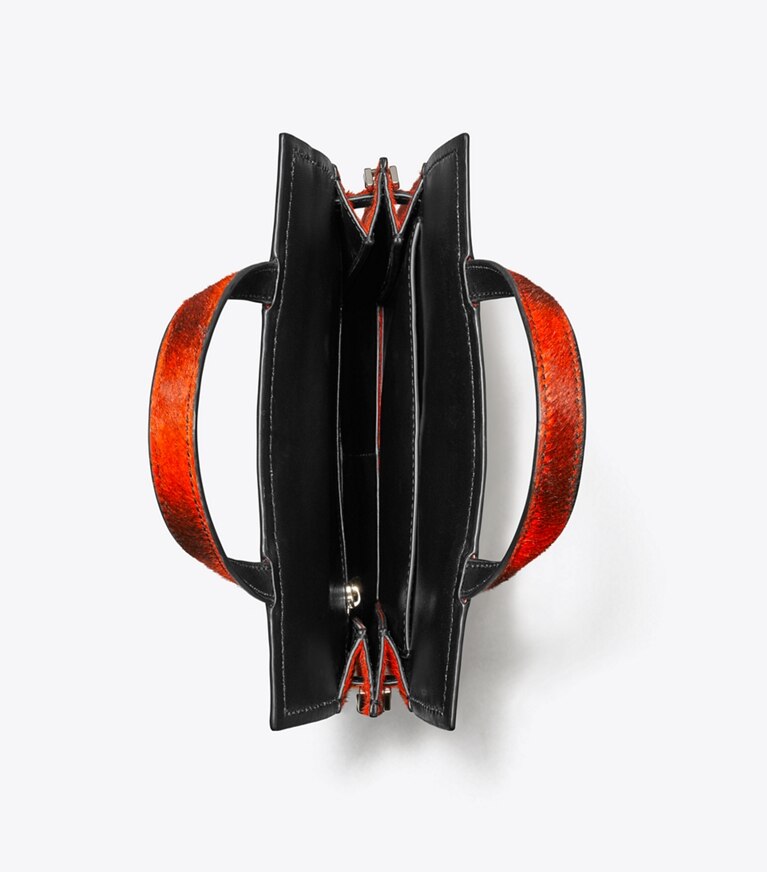 Tory Burch designer borse a tracolla Borsa shopper piccola Lee Radziwill in cavallino in Bird Of Paradise Multi angle