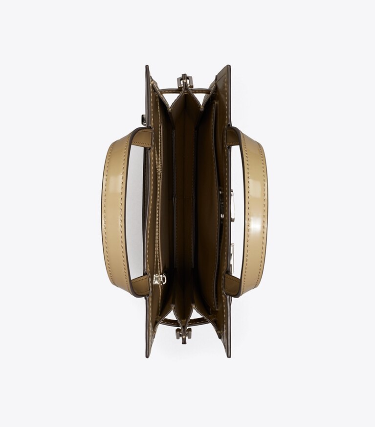 Tory Burch designer borse a tracolla Borsa shopper piccola Lee Radziwill in Desert Palm angle