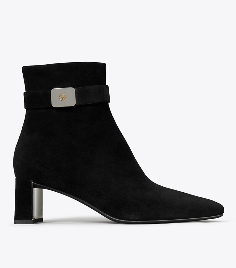 Tory Burch diseñador botines bajos Botín con tacón Georgia en PERFECT BLACK lateral