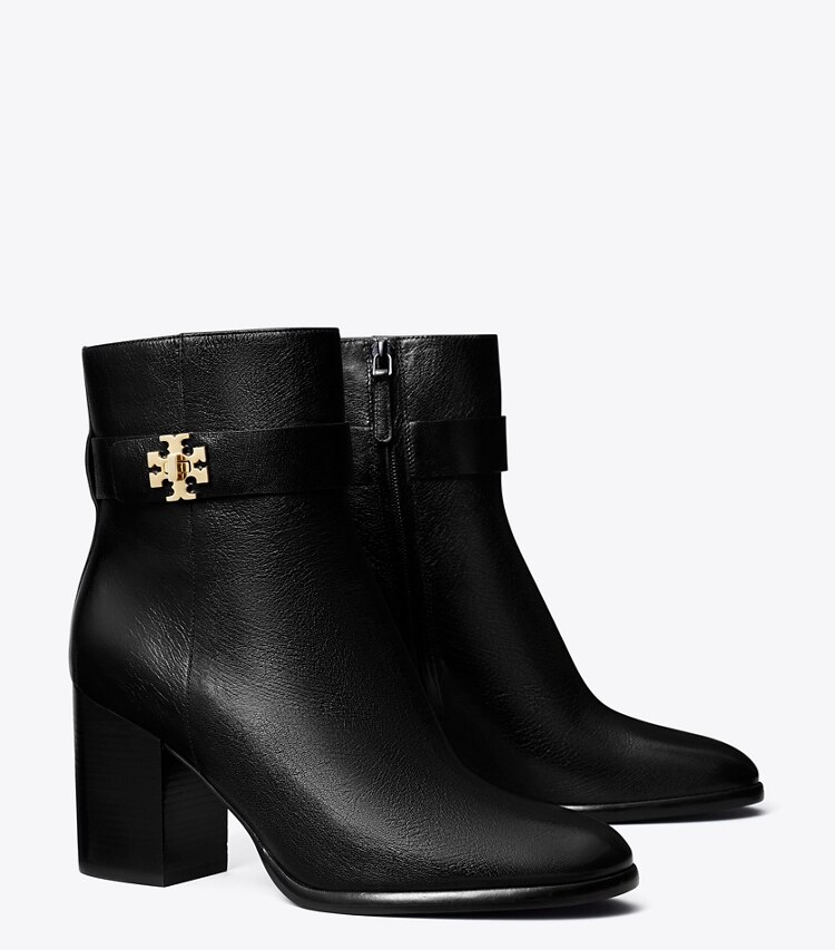 Tory Burch diseñador botines Botín con tacón y broche giratorio en PERFECT BLACK ángulo