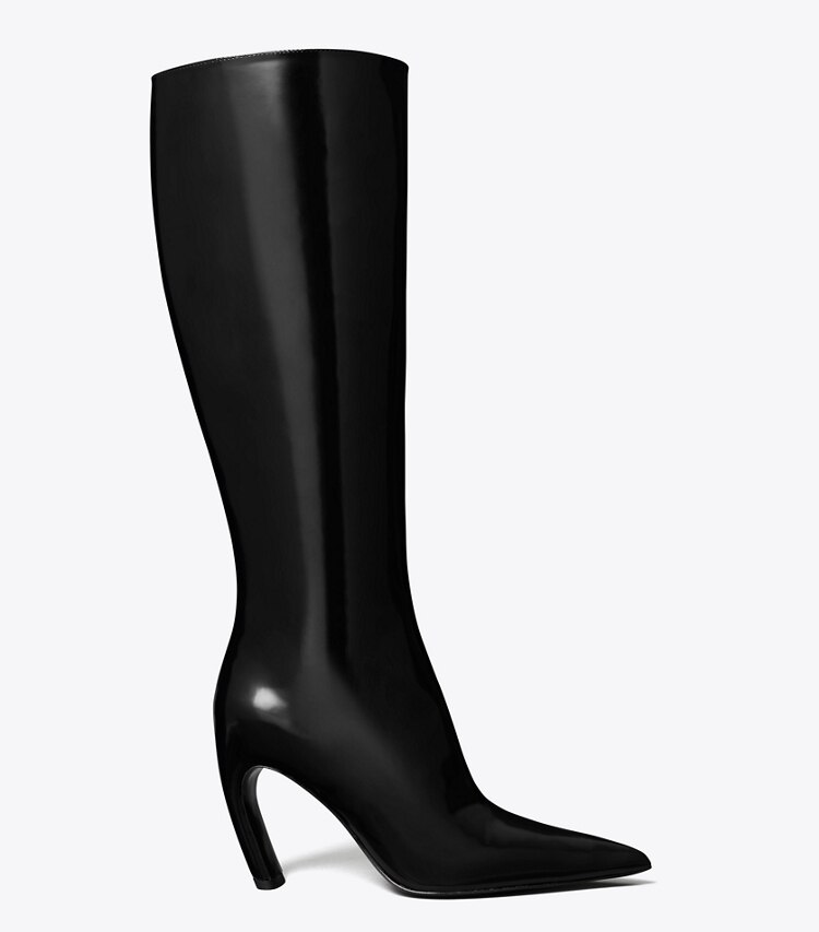 Tory Burch designer bottes au genou Botte haute dans PERFECT BLACK de côté