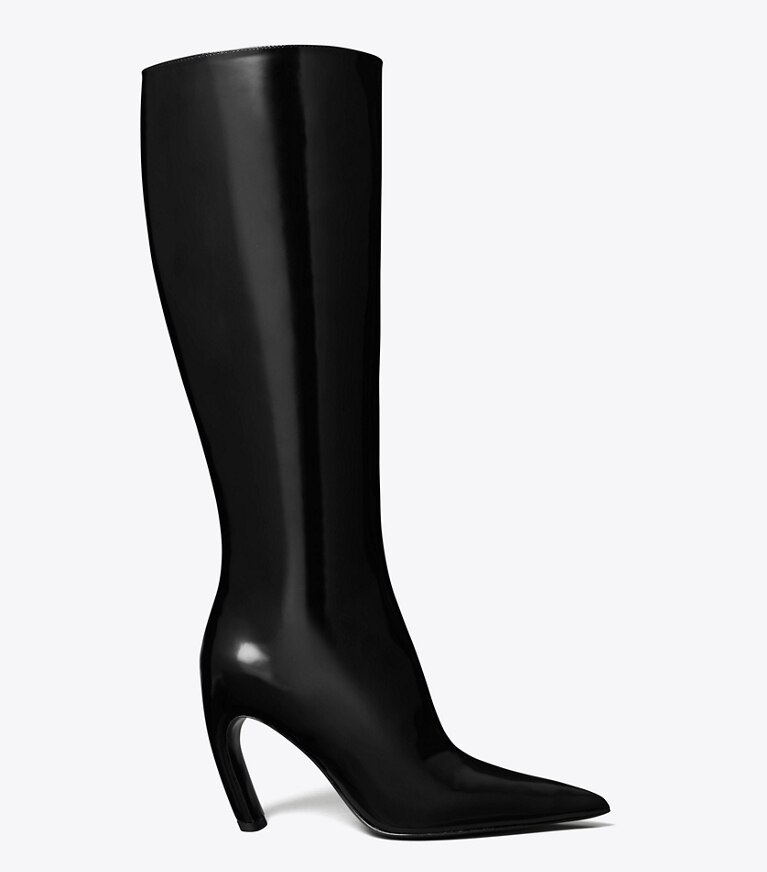Tory Burch designer bottes au genou Botte haute dans PERFECT BLACK de côté