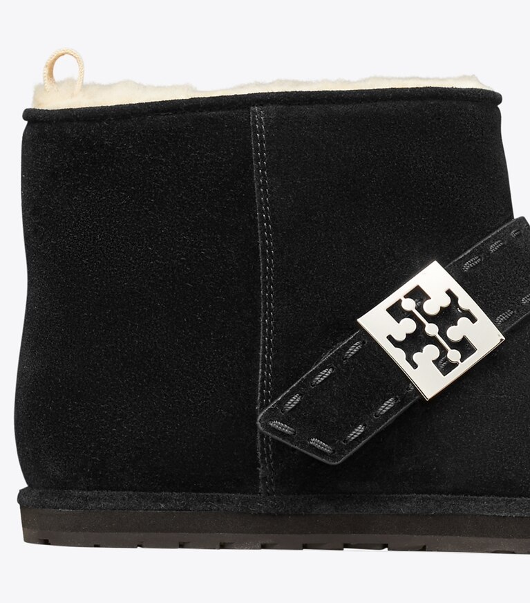Tory Burch designer bottines Bottillon Mellow en rason dans PERFECT BLACK / SILVER détails