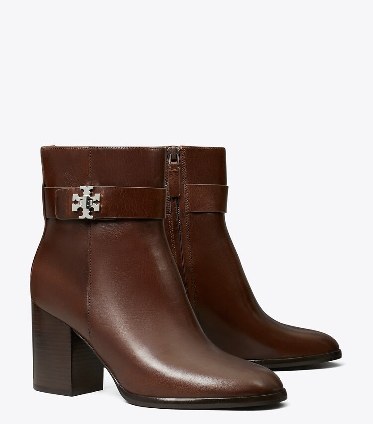 Tory Burch designer bottines Bottillons à talon et à fermoir dans COFFEE angle