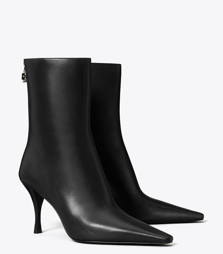Tory Burch designer bottines Bottine à talon Charlie dans PERFECT BLACK angle