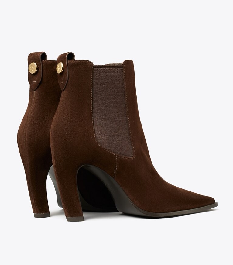 Tory Burch designer bottines Bottine Romy Chelsea à talon dans DARK COCOA supplémentaire