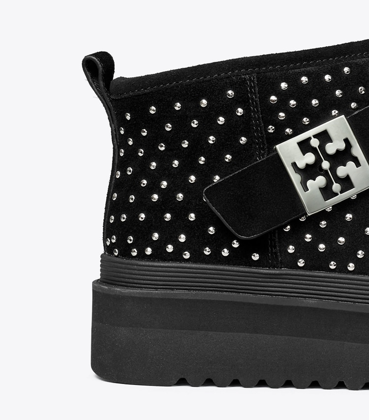 Tory Burch designer bottes Bottines à plateforme Mellow in PERFECT BLACK / SILVER informations