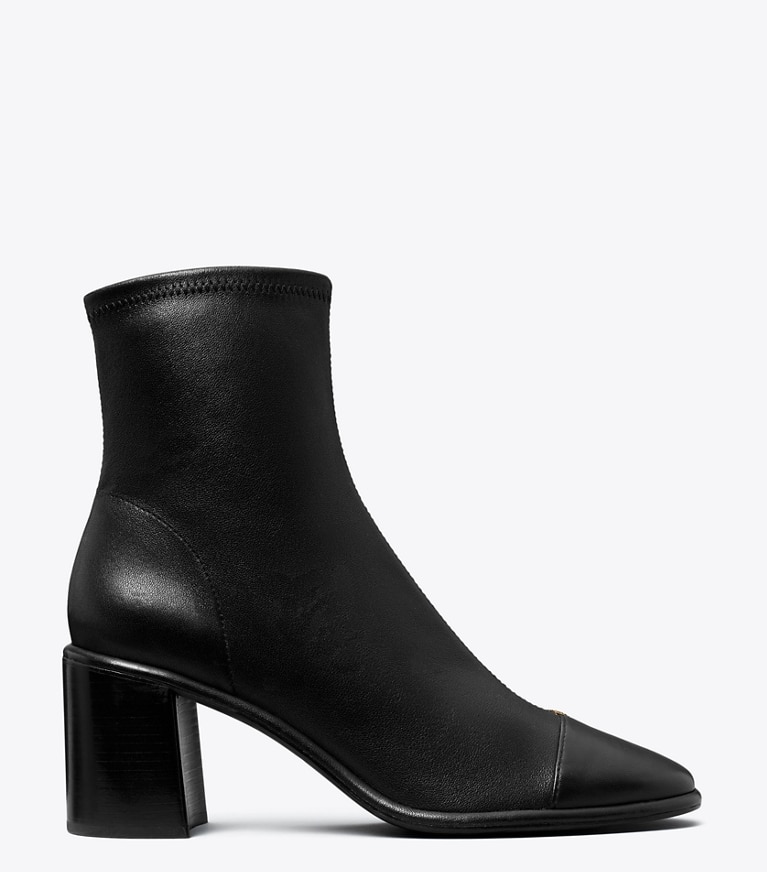 Tory Burch designer bottines Bottines à talon et bout contrasté in PERFECT BLACK side