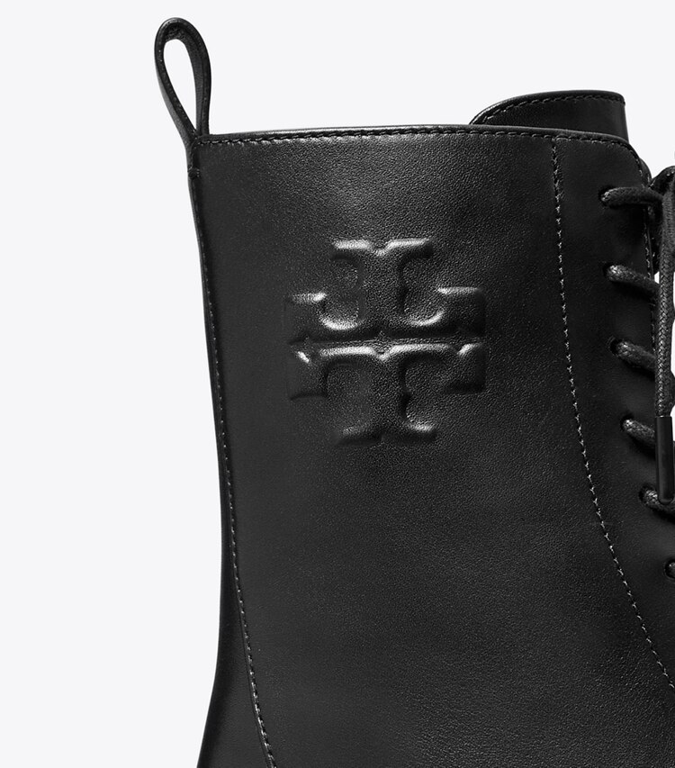 Tory Burch designer bottines Bottines rangers à Double T in PERFECT BLACK informations