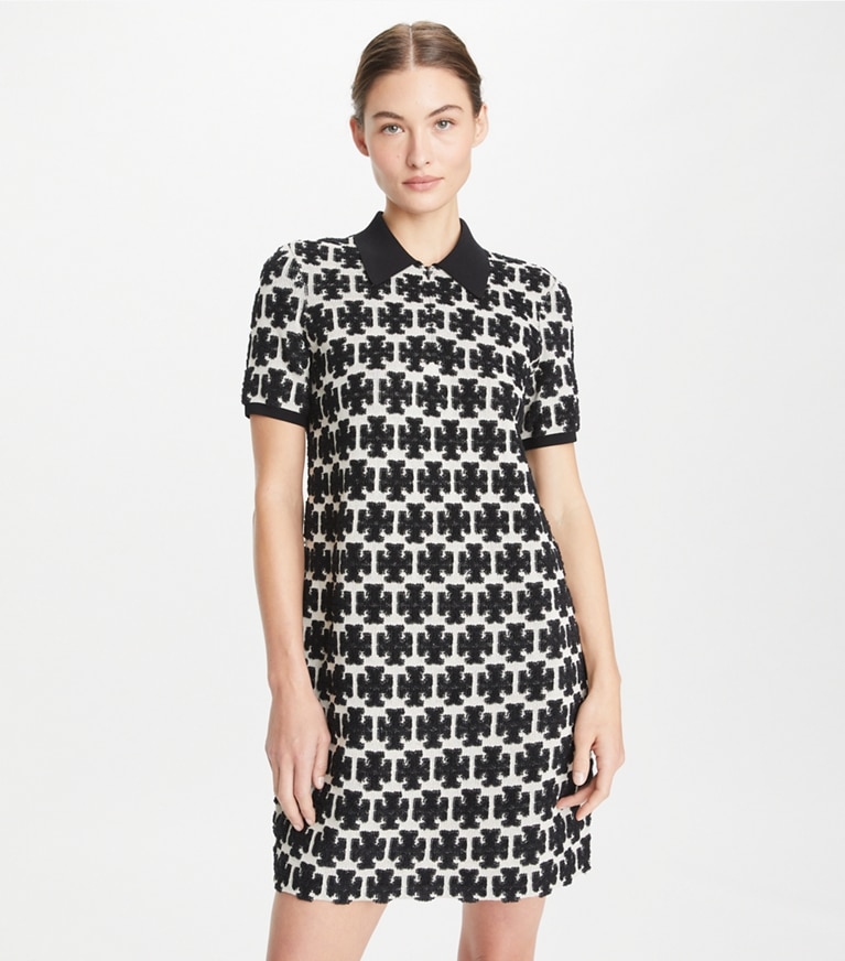 Bouclé Polo Dress