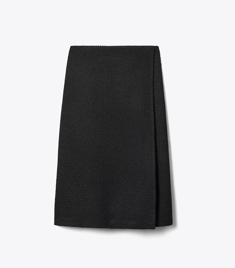 Tory Burch designer bottoms Bouclé Skirt in BLACK front