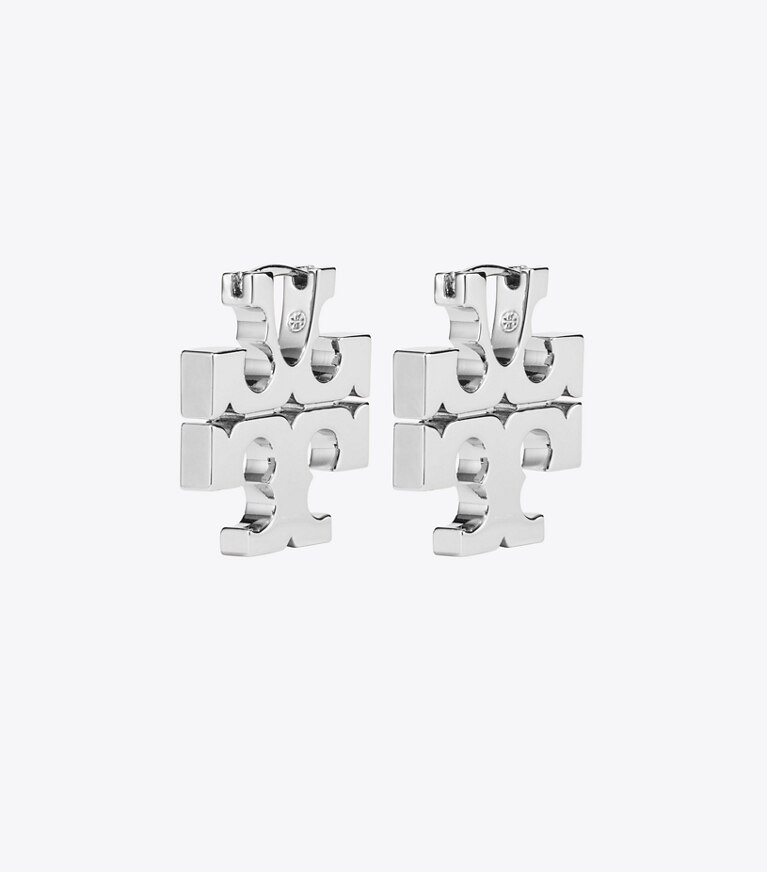 Tory Burch designer boucles d'oreilles Boucle d’oreille Eleanor Hidden in Light Silver front