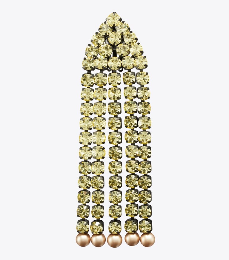 Tory Burch designer boucles d'oreilles Boucles d'oreilles Moondance chandelier in Hematite / Yellow informations