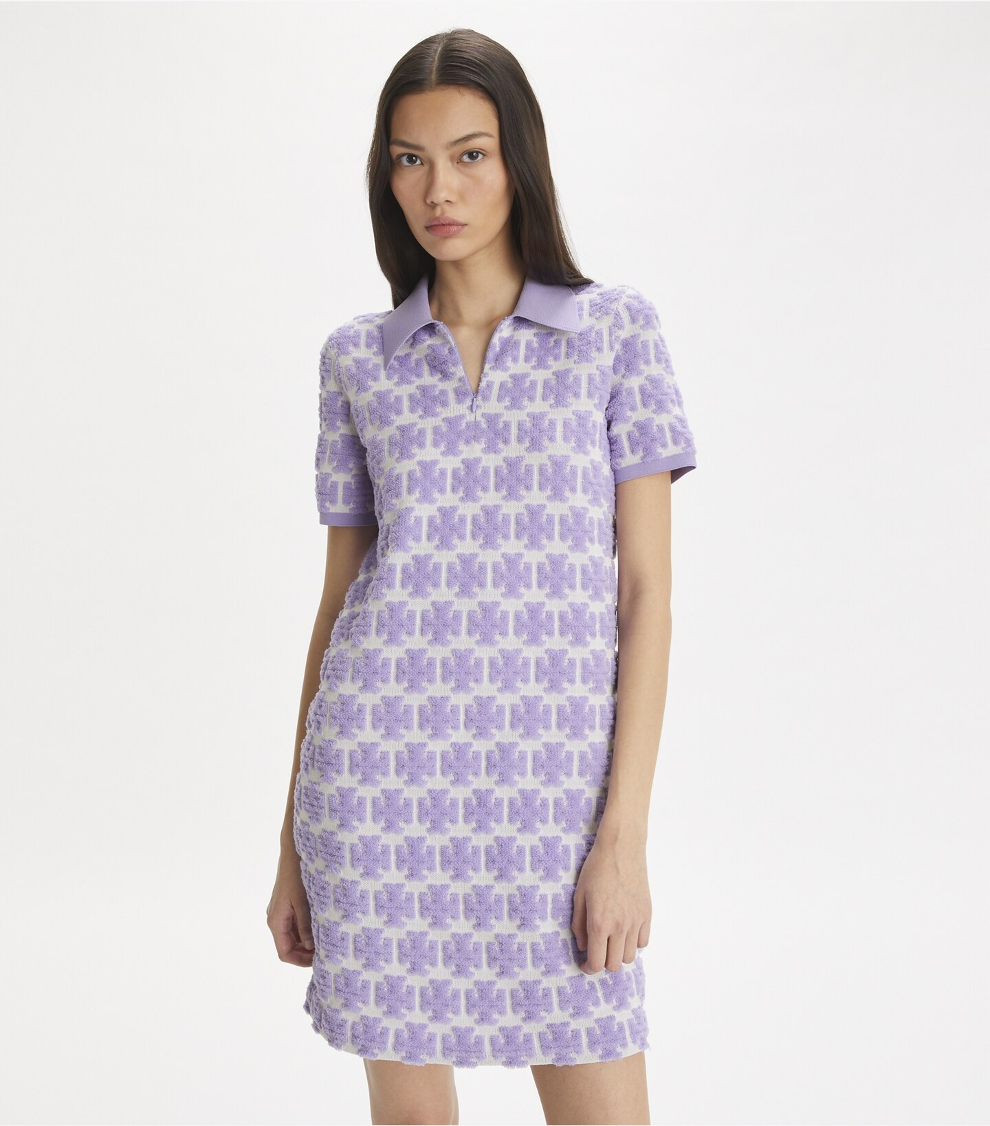 Bouclé Polo Dress