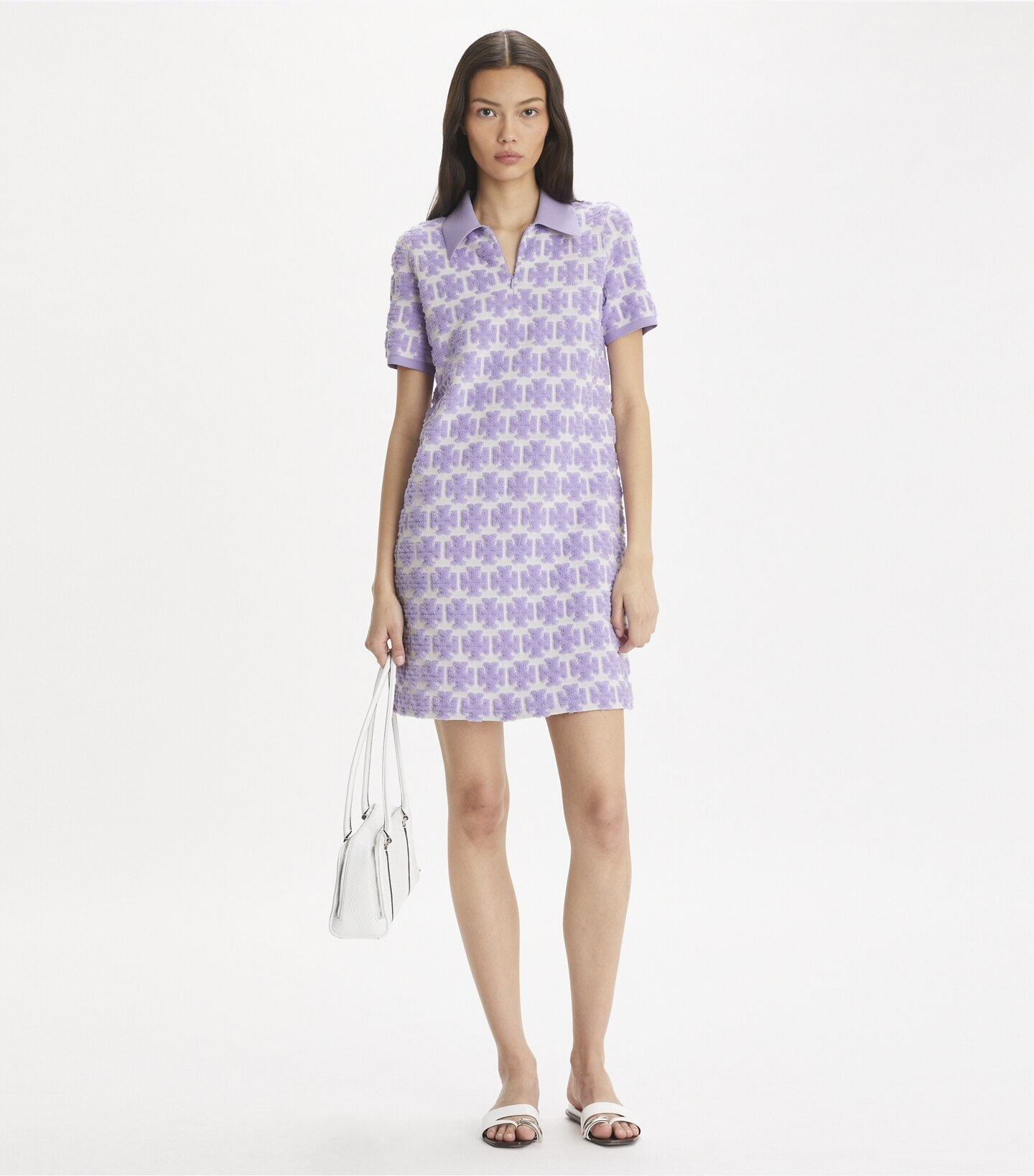 Bouclé Polo Dress