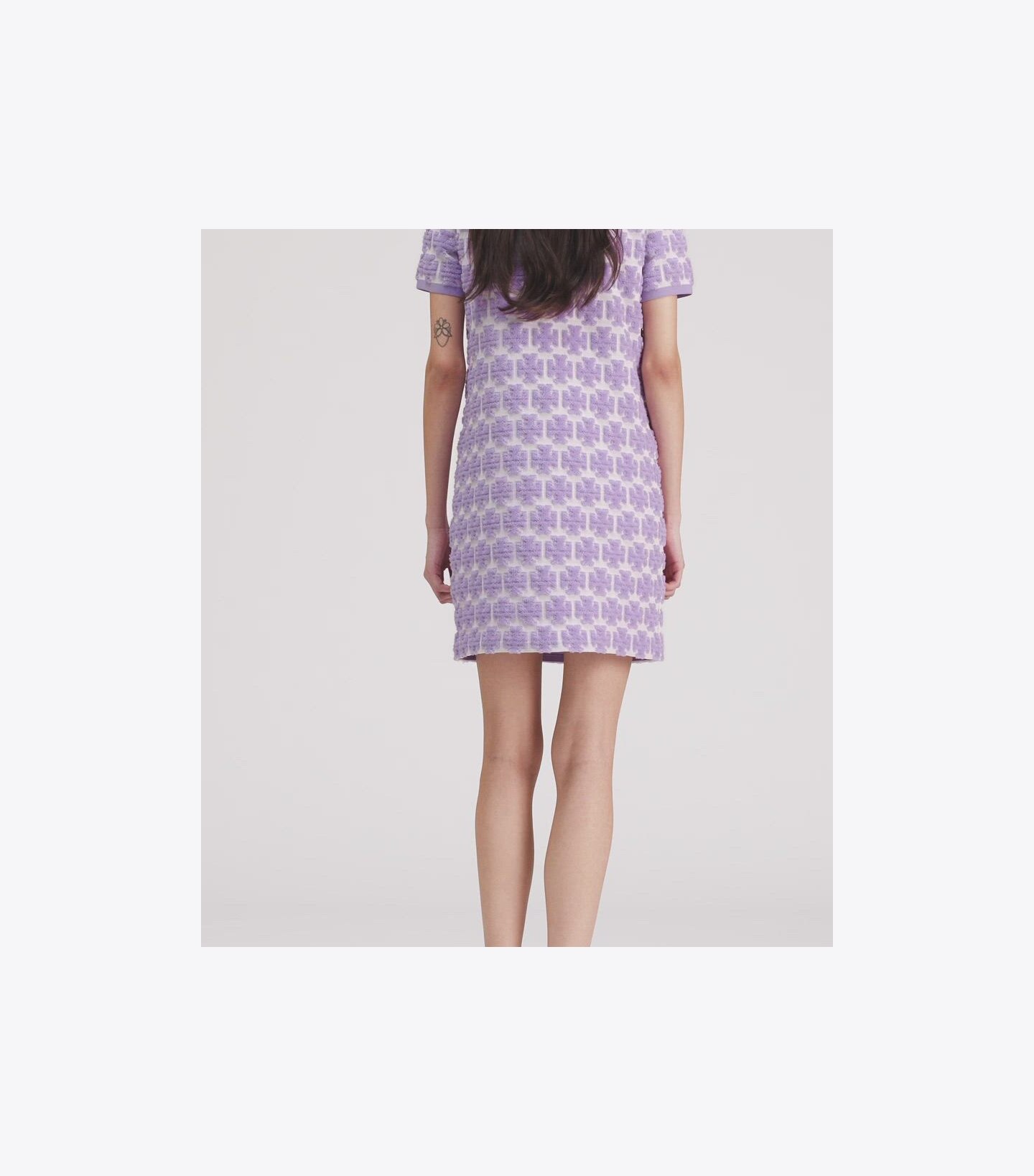 Bouclé Polo Dress