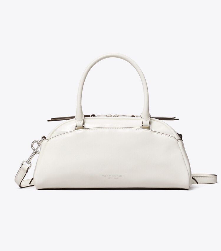 Tory Burch diseñador bolsos bandolera Bowler pequeño en Bianco frente