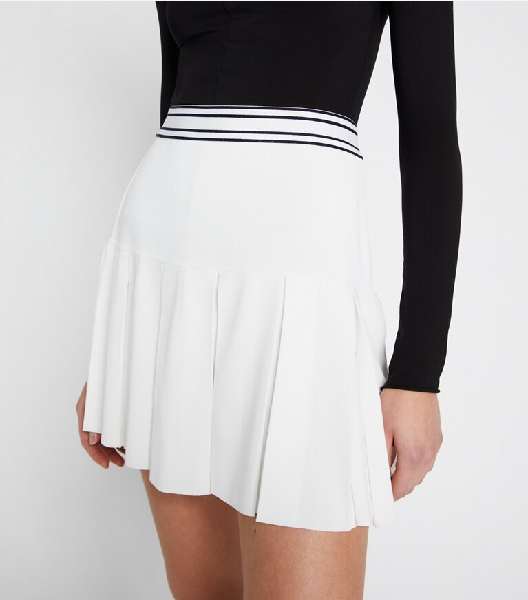 Tech Twill Pleated Tennis Skirt: Women's Designer Bottoms