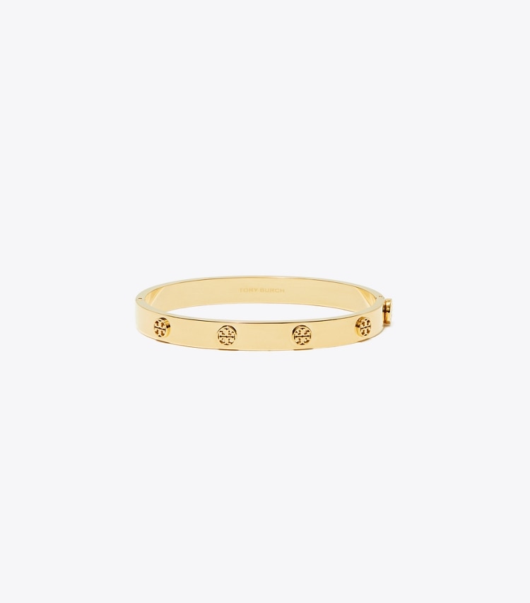 Tory Burch designer bracciali Bracciale con cerniera Icon in Tory Gold front