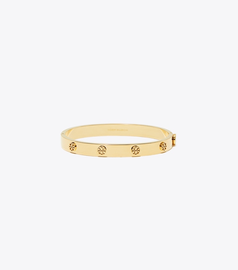 Tory Burch designer bracciali Bracciale con cerniera Icon in Tory Gold front