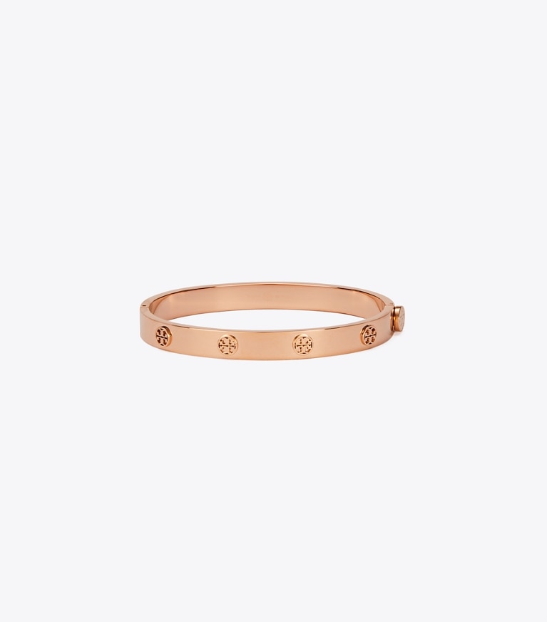 Tory Burch designer bracciali Bracciale con cerniera Icon in Rose Gold front