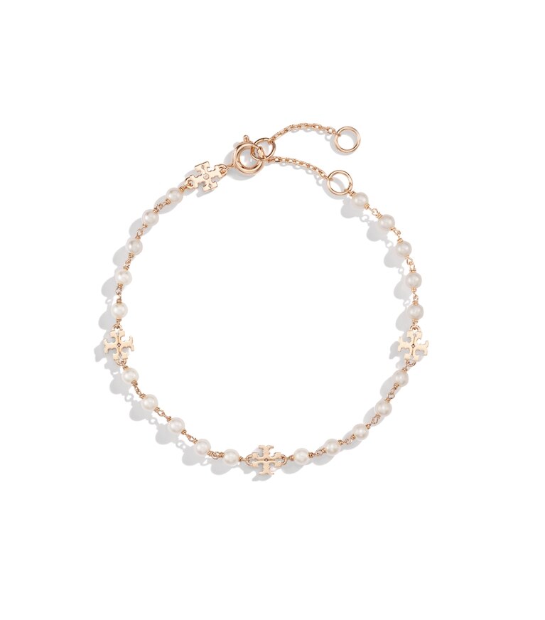 Tory Burch designer bracciali Bracciale con perla Moondance in Tory Gold / Cream additional