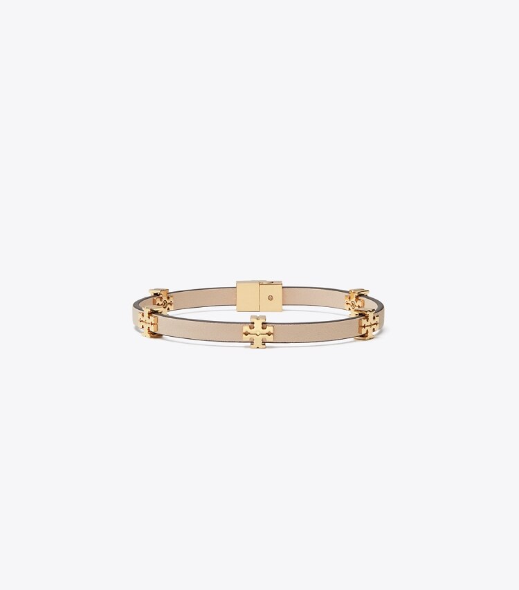 Tory Burch designer bracciali Bracciale Eleanor Bio in Tory Gold / Soft Pink front