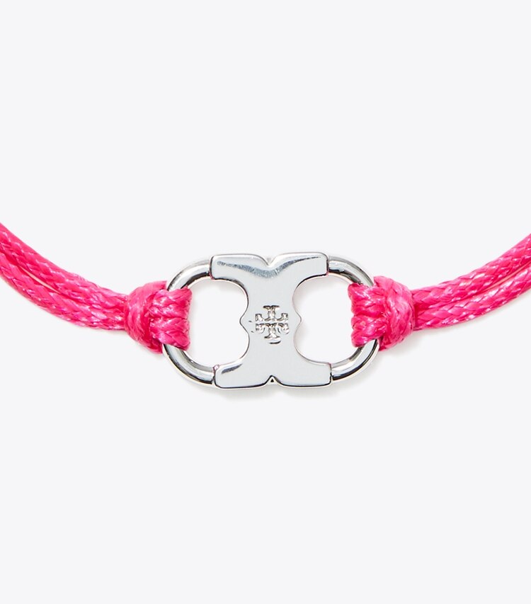 Tory Burch designer bracciali Bracciale Embrace Ambition in Light Silver / Pink dettaglio