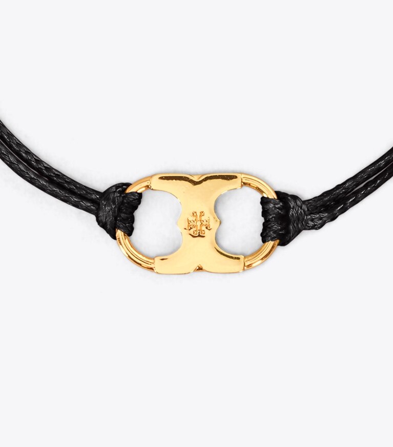 Tory Burch designer bracciali Bracciale Embrace Ambition in Black/Tory Gold dettaglio