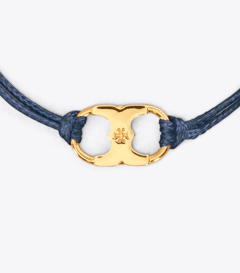 Tory Burch designer bracciali Bracciale Embrace Ambition in Tory Navy/Tory Gold dettaglio
